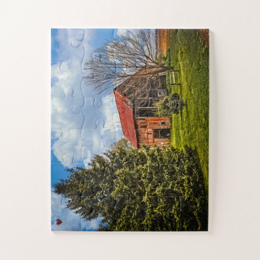 Rustic Barn Ohio Jigzaag Puzzle Legpuzzel (Verticaal)