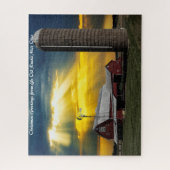 Rustic Barn Ohio. kerstcadeautjes Legpuzzel (Verticaal)