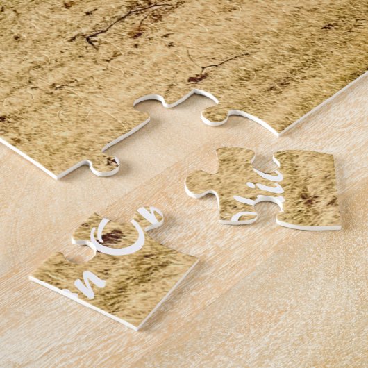 Rustic Barn Ohio. Kerstgroeten Legpuzzel (Zijkant)