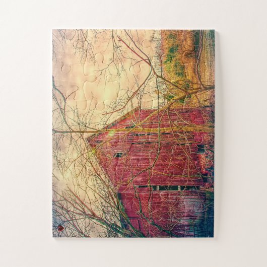 Rustic Barn Ohio Legpuzzel (Verticaal)