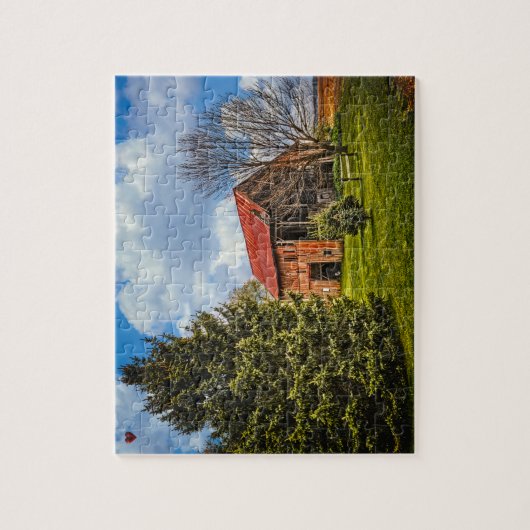 Rustic Barn Ohio Legpuzzel (Verticaal)