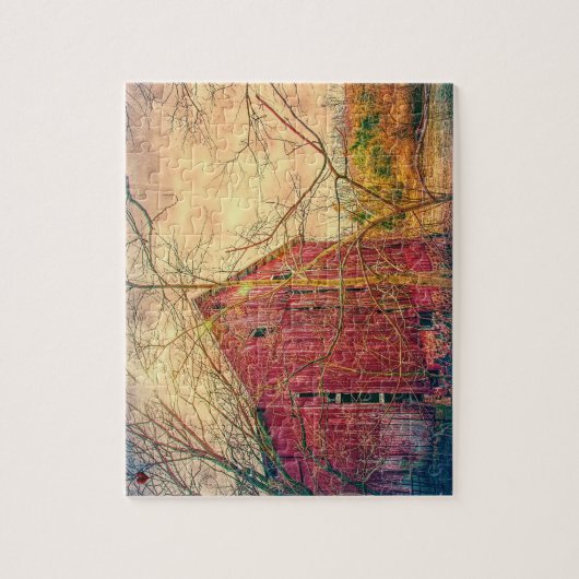 Rustic Barn Ohio Legpuzzel (Verticaal)