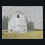 Rustic Barn Puzzel<br><div class="desc">Rustic Barnyard I van Ethan Harper. Witte bijtende schuur in een veld met bomen.</div>