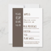 Rustic Barn RSVP Wedding Invitation Response Kaart (Voorkant)