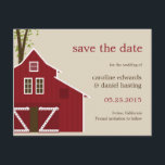 Rustic Barn slaat de datumkaart op Save The Date<br><div class="desc">Je bruiloft zal niet zo bijzonder zijn zonder de juiste mensen daar. Vraag de speciale mensen in je leven om de datum voor je grote dag te redden met deze leuke,  moderne en romantische Rustic Barn,  die de afspraakkaart van Berry Berry Sweet bewaart. Overeenkomende trouwsuite beschikbaar. 
 Ontwerp © berryberrynice.com</div>
