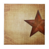 Rustic Barn Star Tegeltje (Voorkant)