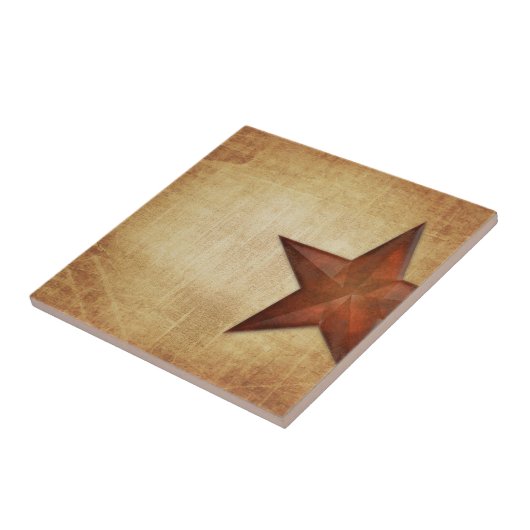 Rustic Barn Star Tegeltje (Zijkant)