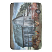 Rustic Barn Tractor Truck Boerderij Badmat (Voorkant Verticaal)