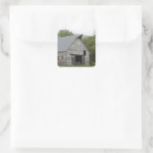 Rustic Barn-Vermont Vierkante Sticker (Tas)