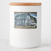 Rustic Barn Voedselcontainer Etiket (Voorkant)