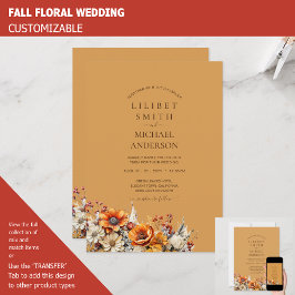 Rustic Barn Wedding | Herfst herfstverbrand Sinaas Kaart