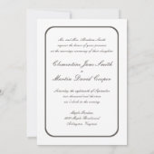 Rustic Barn Wedding Invitation - Donker Bruin Kaart (Achterkant)