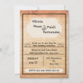 Rustic Barn Wedding Invitation Template Kaart (Voorkant)