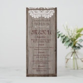 Rustic Barn Wedding Menu (Staand voorkant)
