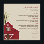 Rustic Barn Wedding Menu Card<br><div class="desc">Dit unieke,  moderne en romantische Rustic Barn bruiloft collectie van Berry Berry Sweet zal je helpen om de geweldige barnbruiloft waar je altijd van gedroomd hebt,  over te halen. 
 Ontwerp © berryberrynice.com</div>
