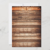 Rustic Barn Wedding Save the Date Custom (Achterkant)