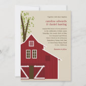 Rustic Barn Wedding Uitnodiging (Voorkant)
