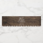 Rustic Barn Wedding Wood Mason Jar Babys Waterfles Etiket (Enkel label)