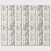Rustic Barn White Weathered Wood  Cadeaupapier (Vlak)