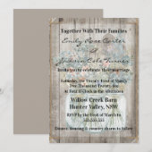 Rustic Barn & Wildflowers Country Wedding  Kaart (Voorkant / Achterkant)