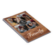 Rustic Barn Wood 4 Afbeeldingen Familie Foto Colla Notitieboek (Rechterzijde)
