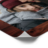 Rustic Barn Wood 4 Afbeeldingen Familie Foto Colla Poster (Hoek)