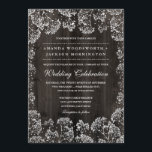 Rustic Barn Wood Baby's Breath Wedding Invitations Kaart<br><div class="desc">Rustic Barn Wood Baby's Breath Wedding Invitations - biedt witte babyademhaling rond het ontwerp van de uitnodiging met een bijtende houten achtergrond.</div>