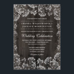 Rustic Barn Wood Baby's Breath Wedding Invitations Kaart<br><div class="desc">Rustic Barn Wood Baby's Breath Wedding Invitations - biedt witte babyademhaling rond het ontwerp van de uitnodiging met een bijtende houten achtergrond.</div>