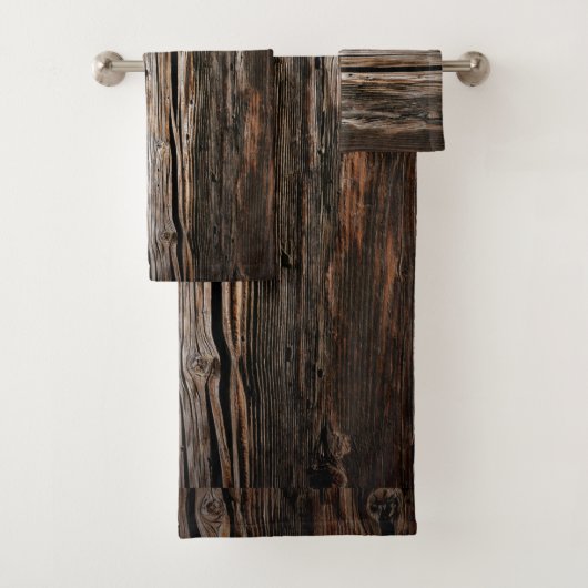 Rustic Barn Wood Bad Handdoek (Insitu)