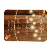 Rustic Barn Wood bespaart de datum Magneet (Horizontaal)