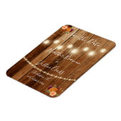 Rustic Barn Wood bespaart de datum Magneet (Linkerzijde)