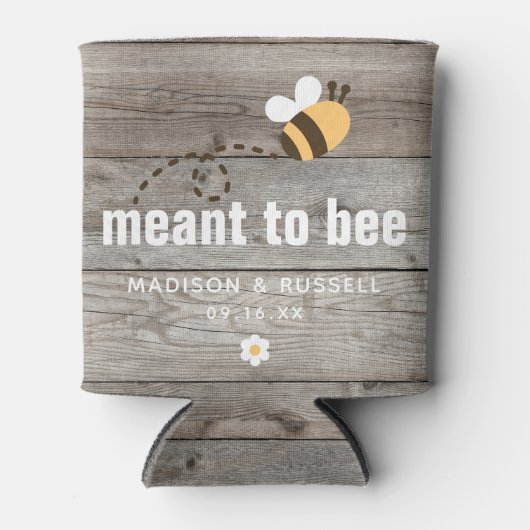 Rustic Barn Wood betekent weddenschap Blikjeskoeler (Voorkant)