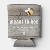 Rustic Barn Wood betekent weddenschap Blikjeskoeler (Achterkant)