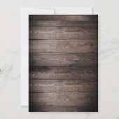 Rustic Barn Wood Birthday Party Kaart (Achterkant)