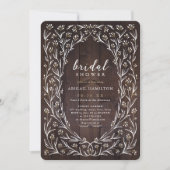 Rustic Barn Wood Boho Floral Country Vrijgezellenf Kaart (Voorkant)