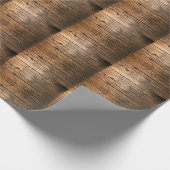 Rustic Barn Wood Cadeaupapier (Hoek)