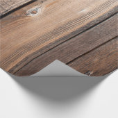 Rustic Barn Wood Cadeaupapier (Hoek)