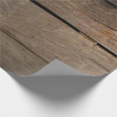 Rustic Barn Wood Cadeaupapier (Hoek)