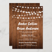 Rustic Barn Wood Country Weddenschap Kaart (Voorkant / Achterkant)