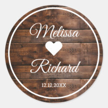 Rustic Barn Wood Country Wedding Favor