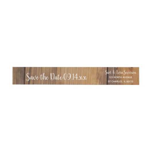 Rustic Barn Wood Country Wedding Save the Date (Individueel)