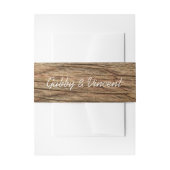 Rustic Barn Wood Country Wedding Uitnodigingen Wikkel (Voorkant Voorbeeld)