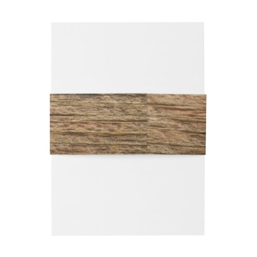 Rustic Barn Wood Country Wedding Uitnodigingen Wikkel (Achterkant Voorbeeld)