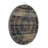 Rustic Barn Wood Dartbord (Voorkant Links)