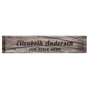 Rustic Barn Wood Desk Name Bord Naambordje