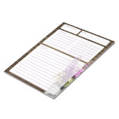 Rustic Barn Wood en Jar of Flowers Recipe Pages Notitieblok (Schuin)