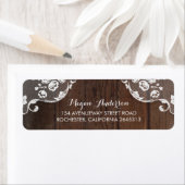 Rustic Barn Wood en Lace Wedding Etiket (Insitu)