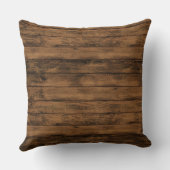 Rustic Barn Wood en Lace Wedding Pillow Kussen (Achterkant)