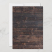 Rustic Barn Wood en String Lights Family Reunion Kaart (Achterkant)