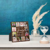 Rustic Barn Wood Family Quote 12 Photo Collage Fotoplaat (Insitu)